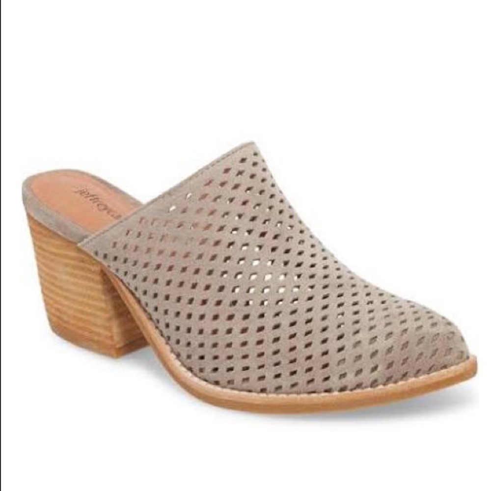 Jeffrey Campbell Favela Taupe/Gray Mules Size 9.5